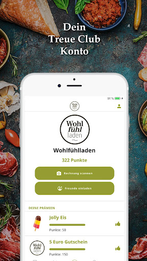 Android application Wohlfühlladen screenshort