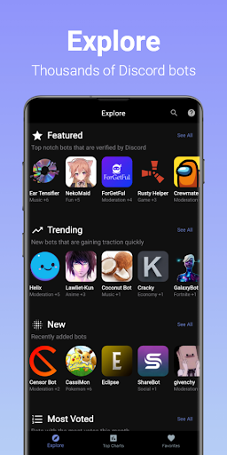 Android application Bots for Discord screenshort