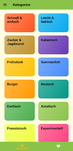 Android application Janinas Kochbuch screenshort
