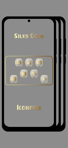 Screenshot of Royale Silky Gold Icon Pack