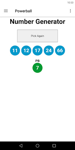 USA Powerball Lotto Results Screen 3