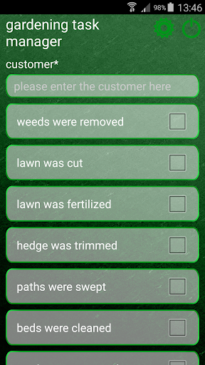Gardening Task Manager Screen 2