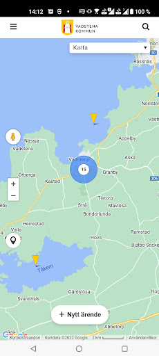 Android application Ett bättre Vadstena screenshort
