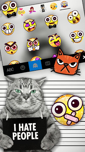 Criminal Cat Keyboard Theme Screen 3