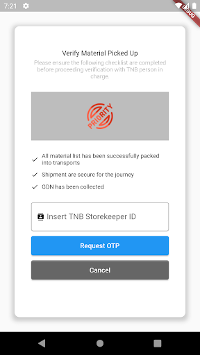 Android application TNBtracker screenshort