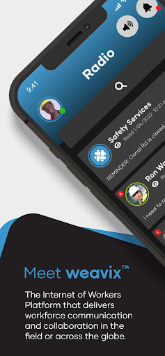 Android application weavix™ Smart Radio screenshort