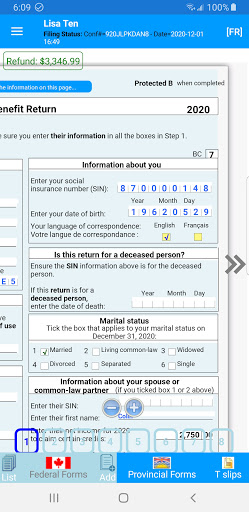 StudioTax 2020 Screen 2