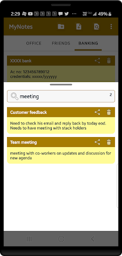 MyNotes Screen 3