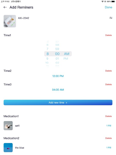 Screenshot of Pill Calendar