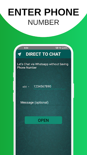 Direct chat for whatsapp