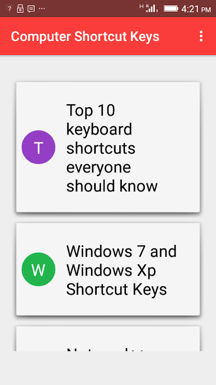 Computer Shortcut Keys - 3.5 - (Android)