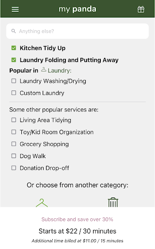 My Panda – Daily Task Helper Screen 2