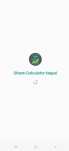 Android application Share Calculator Nepal screenshort