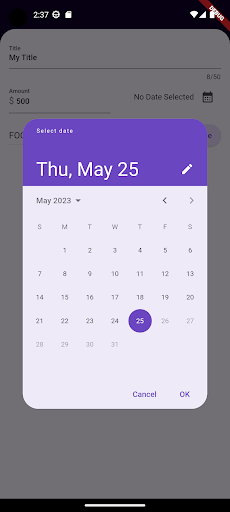 Tracker : My Wallet Screen 2