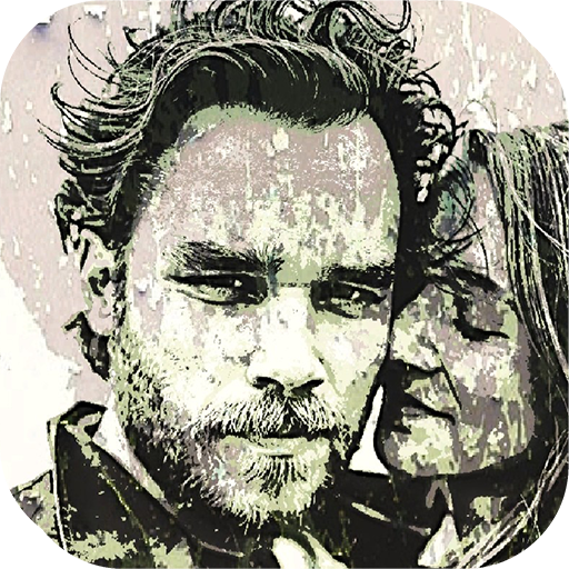 grunge photo editor logo