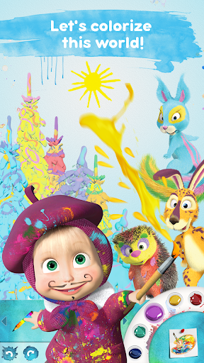 Masha and the Bear: Free Coloring Pages for Kids 1.7.6 screenshots 1