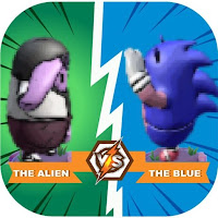 Fall Super blue hedgehog Dash Vs Fall Super Alien