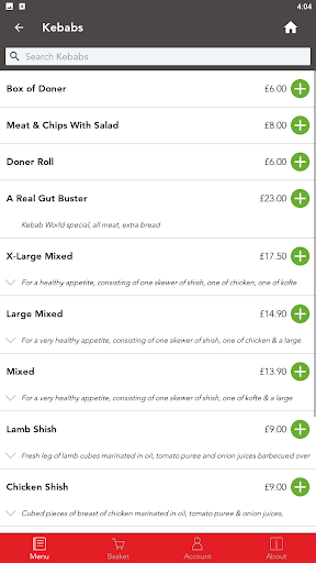 Kebab World Screen 3