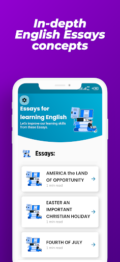 English Essays Pro Screen 3