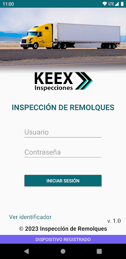 Android application Keex Inspecciones screenshort