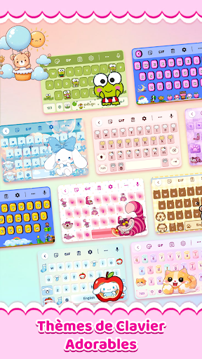 Cute Keyboard: Clavier Emoji screenshot 1