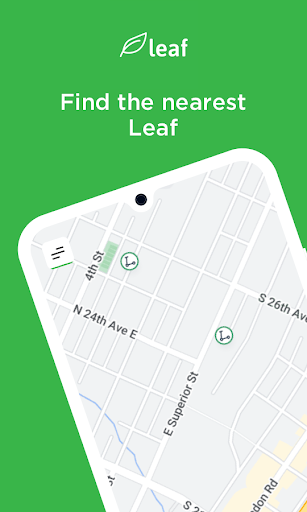 Android application Leaf Rides screenshort