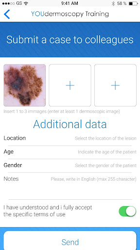 Android application YouDermoscopy screenshort