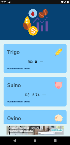 Android application Commodities screenshort