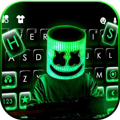 Neon DJ Cool Man Theme 1.0 Icon