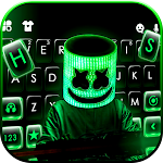 Neon Dj Cool Man Keyboard Theme Apk