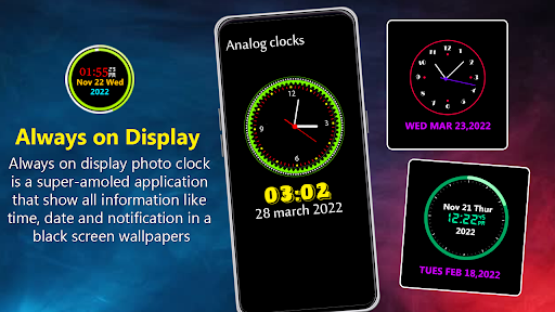 LED clock live wallpaper