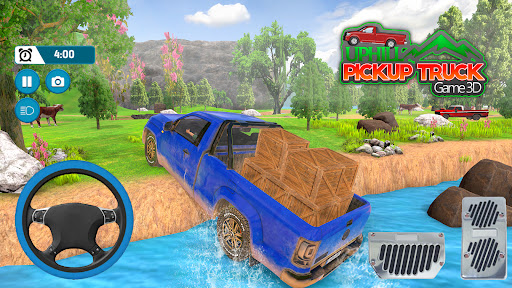 Android application Uphill Pickup Truck Game 3D screenshort
