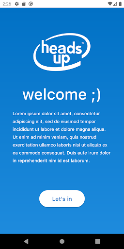 Android application HeadsUP screenshort