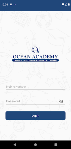Android application Ocean Academy Student screenshort