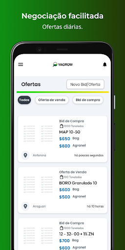 Android application Yagrow Brasil screenshort