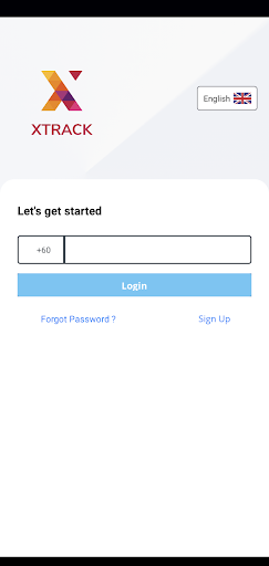 Android application Xtrack screenshort