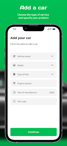 Fastfix service station search Screen 3