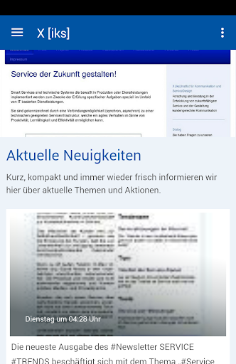 Android application X [iks] screenshort