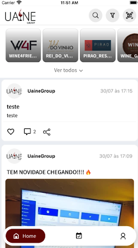 Android application Uaine screenshort