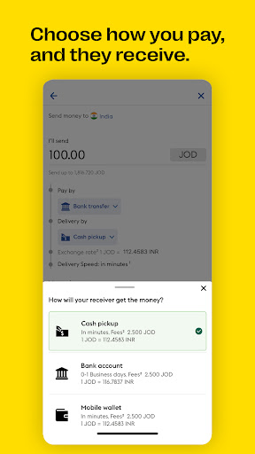 Western Union Send Money JO Screen 2