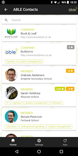 Android application ABLE Rewards screenshort