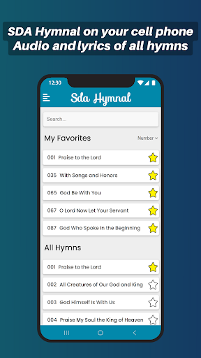 Android application SDA Hymnal Pro screenshort