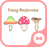 Cute Wallpaper Funny Mushrooms Theme icon