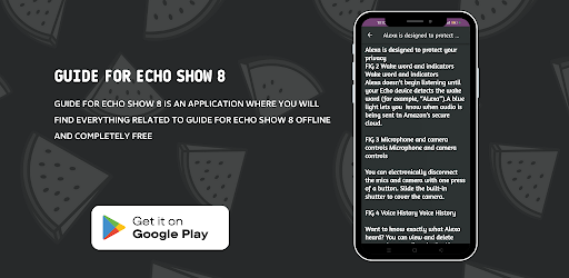Android application guide for Echo Show 8 screenshort
