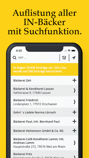 Bäckerfinder Screen 3