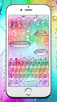 screenshot of Rainbow Waterdrops Keyboard Th