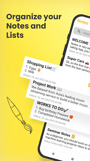 Android application Notes- Lists Notepad Reminders screenshort