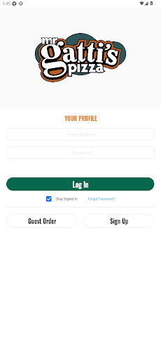 Screenshot of Gatti's Pizza