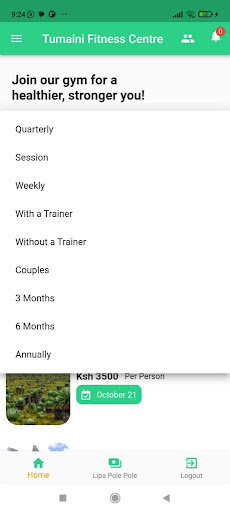 Tumaini Fitness Centre Screen 3