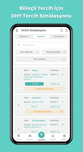 Android application DHY Asistanı screenshort